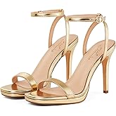 Mhuire Women's 4.3 Inch High Heeled Sandal Shoes