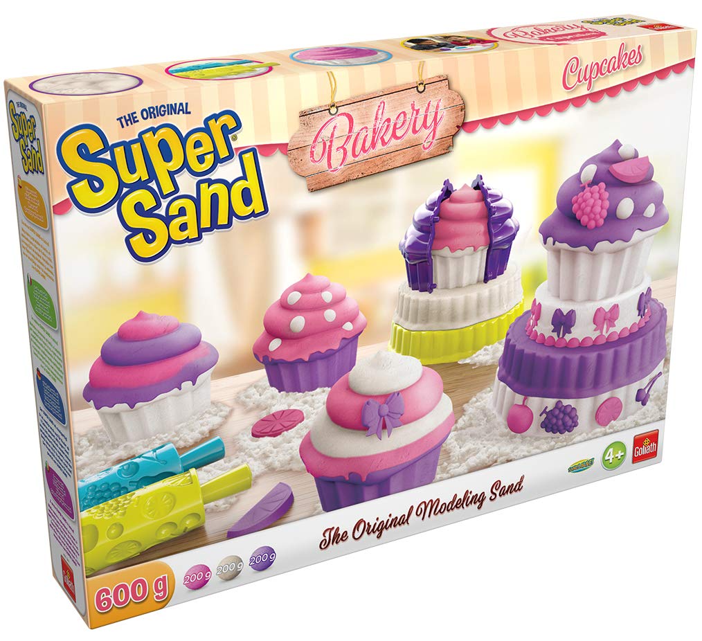 Goliath Super Sand Cupcakes – Creative Hobbies – For Ages 4+ – Sand Modelling Game