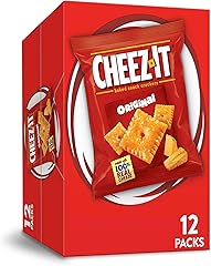 Cheez-It Baked Snack Cheese Crackers, Original, Single Serve, 1 oz Bags (12 Count)