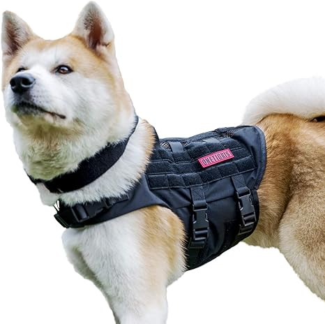 Top 13 Badass Dog Harness - You Should Not Miss Them 6 Amazon.com : OneTigris K9 Tactical Dog Harness Patrol Dog Vest with  Comfortable Adjustable Neck Protection Straps & Durable Handle (Black,  Medium) : Kitchen & Dining