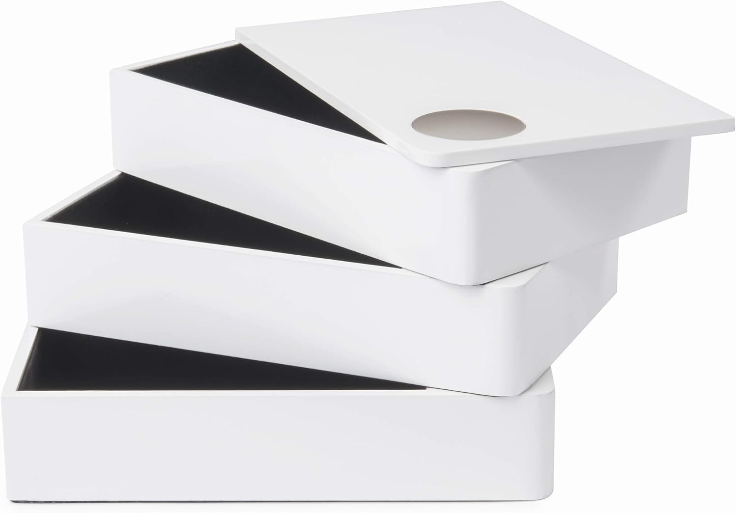 Umbra 308712-660 Spindle Jewlery Box, Wood Jewelry Box with White High-Gloss Finish: Home & Kitchen
