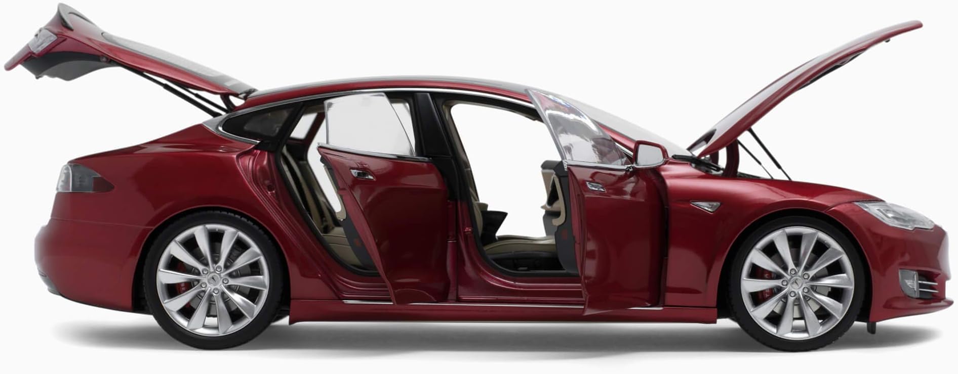 Tesla Diecast 1:18 Scale Model S P100D Red