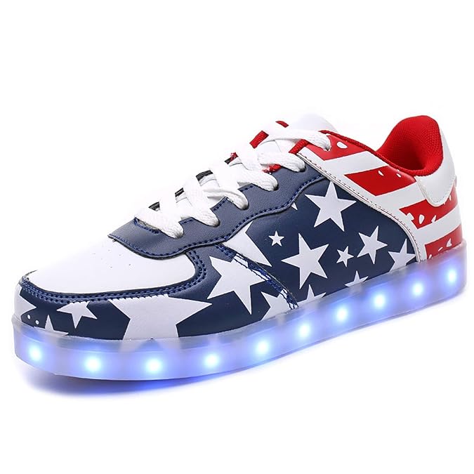 Buy IGxx LED Shoes for Men USA Star LED Sneakers USB