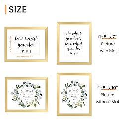 upsimples 8x10 Picture Frame, Display Pictures 5x7