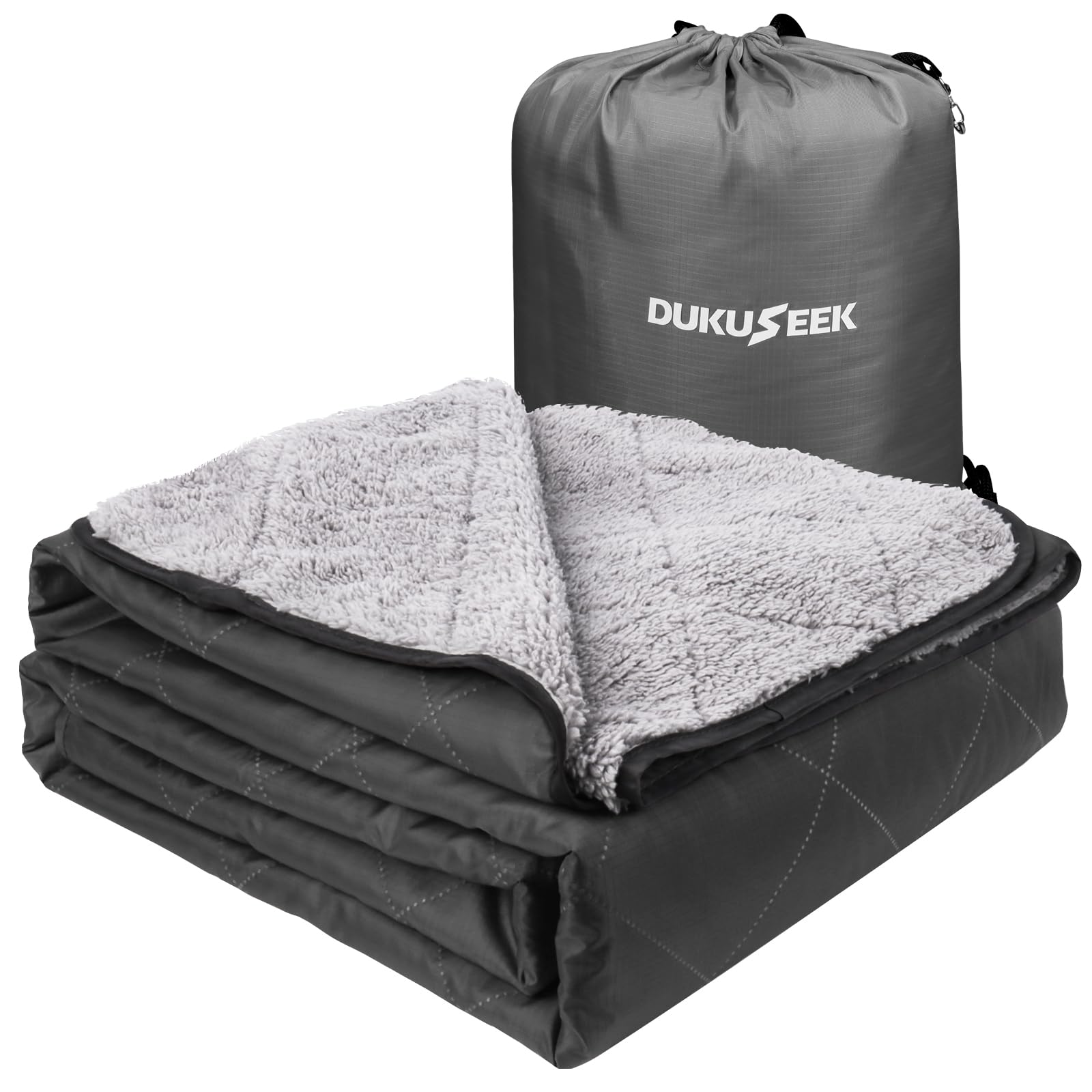 Coperta In Misto Lana REDCAMP 200x160cm, Impermeabile, Termica, Per Esterni, Campeggio, Picnic