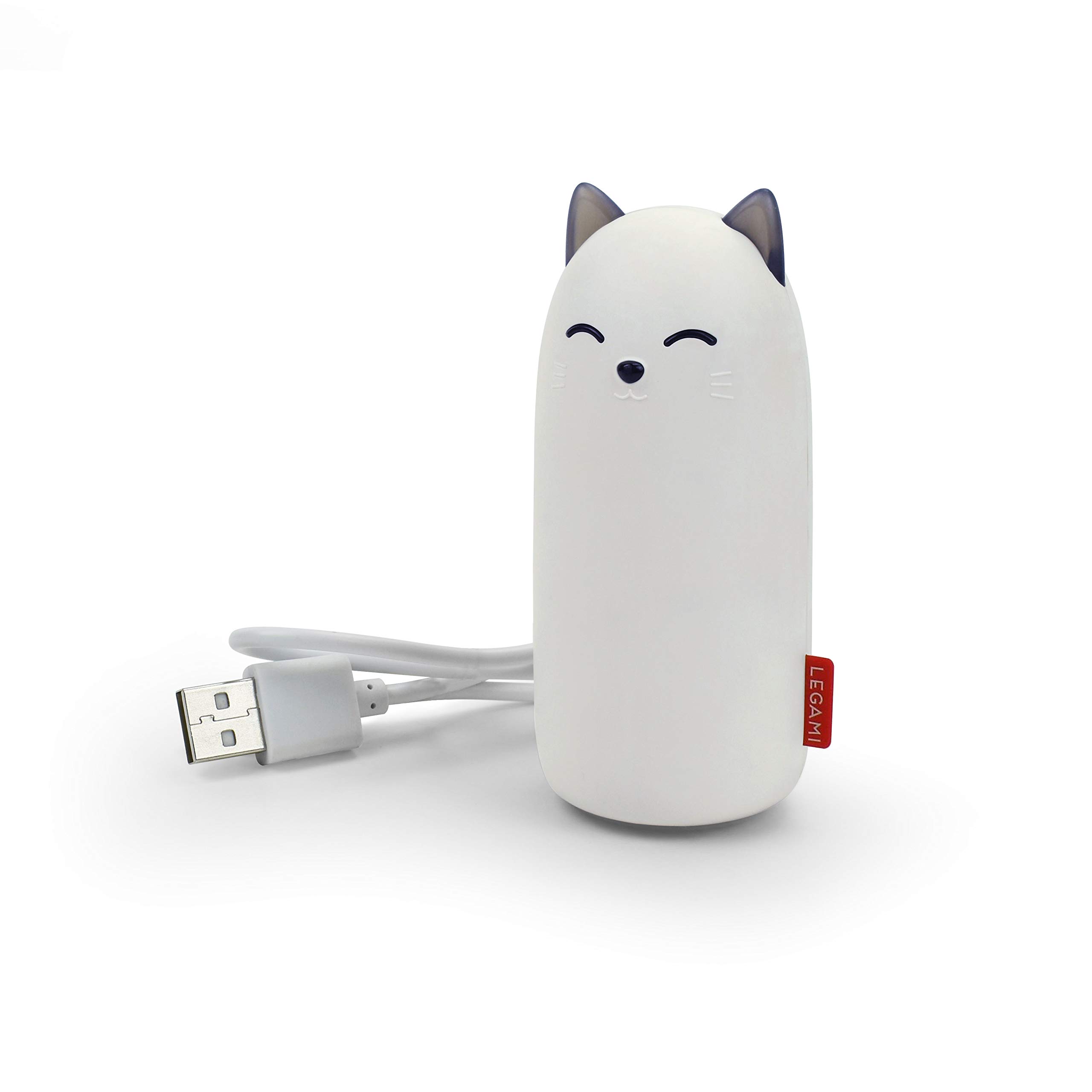 Legami - Portable Charger for Smartphones and Tablets - Power Bank Cat