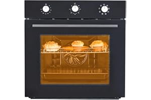 CUISINSMART ﻿ 24" Single Wall Oven, 2.5 Cu. Ft. Built-in Electric Oven with 8 Cooking Functions, Electric Wall Ovens with Stainless Steel Finish, ATouch Control