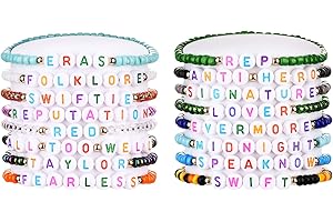 AITUNAN TS Inspired Bracelet Lover Fearless Reputation 1989 Eras Outfits Friendship Multilayer Bracelets