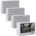 Better Grillin Scrubbin Stone Grill Cleaner-Scouring Brick/Barbecue Grill Brush/Barbecue Cleaner for BBQ, Griddle, 4pk