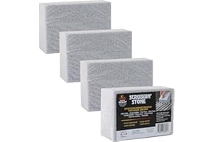BETTER GRILLIN' Better Grillin Scrubbin Stone Grill Cleaner-Scouring Brick/Barbecue Grill Brush/Barbecue Cleaner for BBQ, Griddle, 4pk