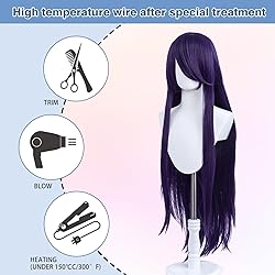 UTIEHD 100cm / 40 Inch Long Wig, Universal Anime