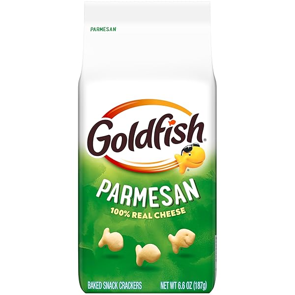 GOLDFISH PARMESAN CRACKERS, SNACK CRACKERS, 6.6 OZ BAG