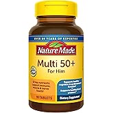 Nature Made Multivitamin for Men Over 50, Mens Multivitamins 50 Plus, Daily Nutritional Support, Nature Made Multi Vitamins, 90 Tablets, 90 Day Supply