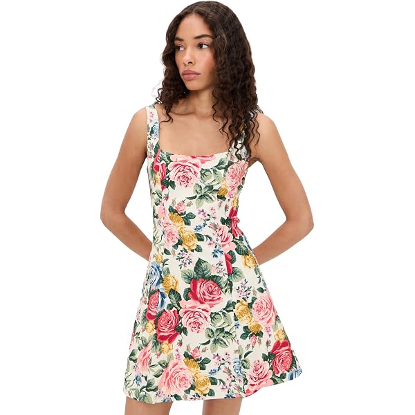 wayf dana smocked midi dress WAYF Dana Smocked Midi Dress