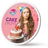 Riccle 12 Inch Single Cake Drum - Smooth-Edged Pack of 1 - Sturdy Boards Round - Bend Resistant Multi-Layered Base for Minimalist Displays
