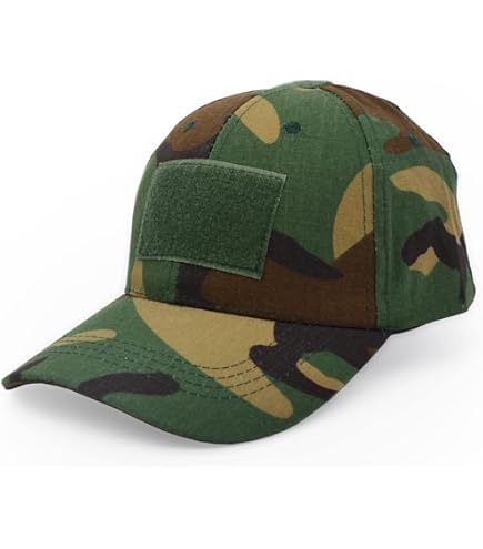Casquette De Baseball Camouflage Marron/vert - Chasse Et Sport - Ajustable