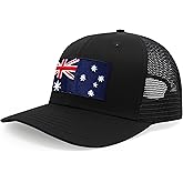 International Tie Country Hat for Men and Women, Adjustable Snapback Trucker Baseball Cap with Embroidered Patch