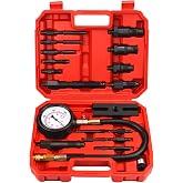 Bicos Diesel Engine Compression Tester Kit with 0-1000 psi Gauge and Adapters Cylinder Pressure Test Tool Kit Diesel Injector Tester Check Cylinders in Diesel Car &amp; Truck
