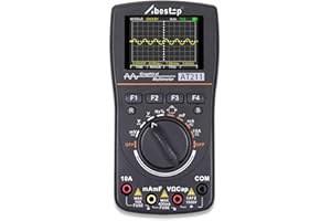 ABESTOP 2 in 1 Oscilloscope Multimeter Function Digital Oscilloscope 1MHz Bandwidth 2.5Msps Sampling Rate Digital Oscilloscope Multimeter Trigger Mode AC/DC Current/Voltage Tester