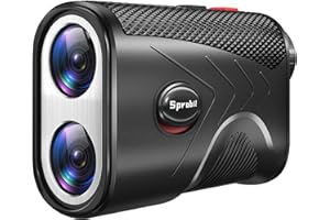 SPROBIL Range Finder Golf Rangefinder with Slope, Laser Range finder with Flag Pole Lock Vibration, 1200 Yards, 7X Magnification for Golf/Hunting, Rechargeable rangefinder with Magnet Mount - Ideal for Golfer