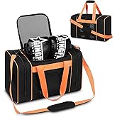 Boxing Gym Duffle Bag, Breathable Mesh Gym Bag for Boxing Gear | Wet Pocket, Privacy Pocket & Removable Shoulder Strap, Multipurpose Muay Thai, MMA, BJJ, Jiu Jitsu, Wrestling Workout Bag