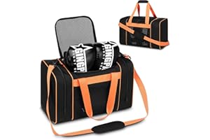 DOKSMERIA Boxing Gym Duffle Bag, Breathable Mesh Gym Bag for Boxing Gear | Wet Pocket, Privacy Pocket & Removable Shoulder Strap, Multipurpose Muay Thai, MMA, BJJ, Jiu Jitsu, Wrestling Workout Bag