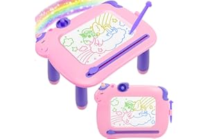 MEJCFARI Toddler Toys,Magnetic Drawing Board Baby Toys for 18 Months,Toddler Girl Boy Toys Writing Doodle Board,Learning Educational Kids Unicorn Toys for 18 Months Girls Boys Christmas Birthday Gifts