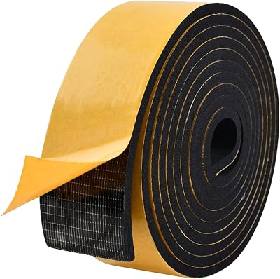 Zayejod 3m Foam Tape 50mm Wide 6mm Thick Self Adhesive Neoprene Weather Seal