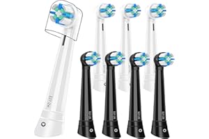 SUGODAEU 8pcs iO Replacement Heads Compatible with Oral B iO 3 4 5 6 7 8 9 10 Series Electric Toothbrush,IO Toothbrush Heads Compatible with Oral B iO,Medium-Hard bristles Care for Your Teeth