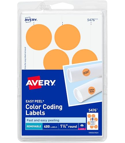 Amazon.com : Avery 5498 Removable Print or Write Color Coding