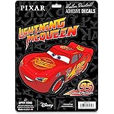 Disney Cars Lightning McQueen Adhesive Vinyl Decals - Fun Set of Lightning McQueen Stickers for Car, 1 Pack (3 Count)
