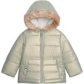 OSHKOSH B'GOSH baby-girls Warm Winter Parka Coat With Faux Fur Sherpa-lined Hood