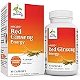 Terry Naturally HRG80 Red Ginseng Energy - Supplement to Support Healthy Energy & Focus - Herbal Supplement with Korean Red Ginseng Root Powder - Vegan Tablets to Aid Healthy Endurance - 30 Capsules