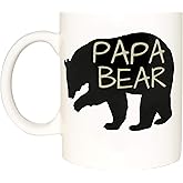 topmug Papa Bear Mug, Fathers Day Gift Dad, Gift Mug, Father Gift, Mother Gift, Tea Coffee Cup Funny Ceramic