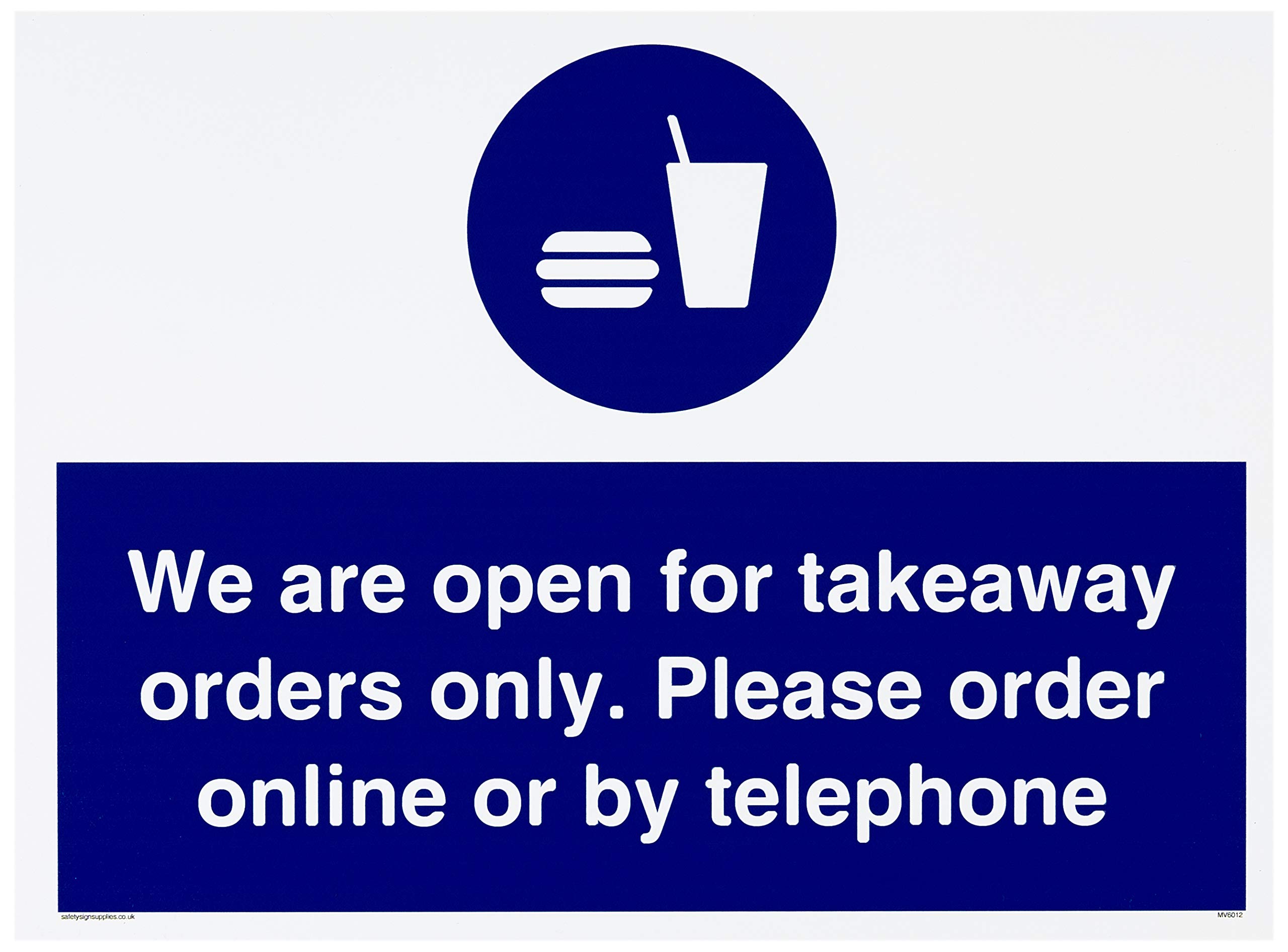 We are open for takeaway orders only. Please order online or by telephone