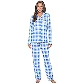 Casual Nights Womens Pajamas Set – Pants and Long Sleeve Sleep Wear for Ladies