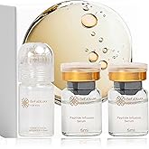 BeFabLuxx Hydration Infusion Serum Kit Collagen Peptides, Hyaluronic Acid & Vitamin C | Moisturizing, Plumping & Glow Skincare Set, Face & Lips | 2 Serums + 1 Cosmetic Applicator, Luxury Home Spa Gift