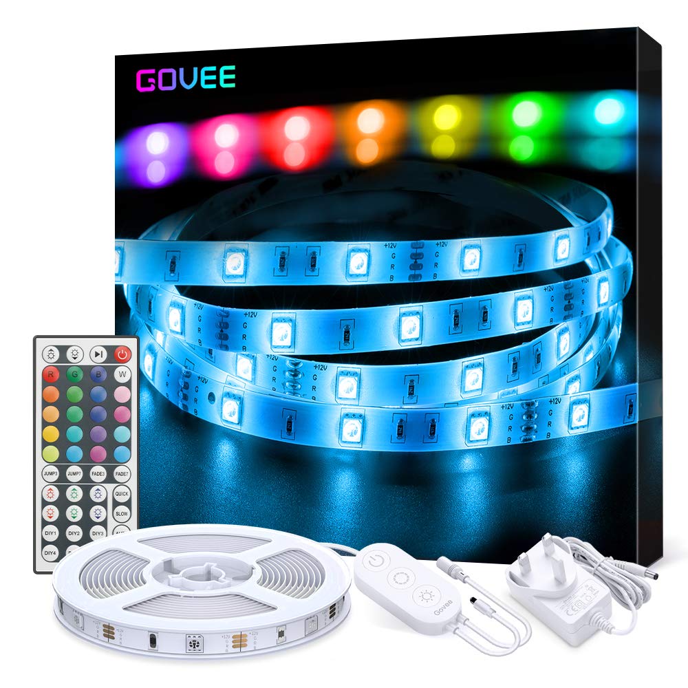 12V Power Supply UK Plug TV Govee Waterproof RGB Lighting Strip Kits