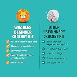 The Woobles Beginners Crochet Kit with Easy Peasy