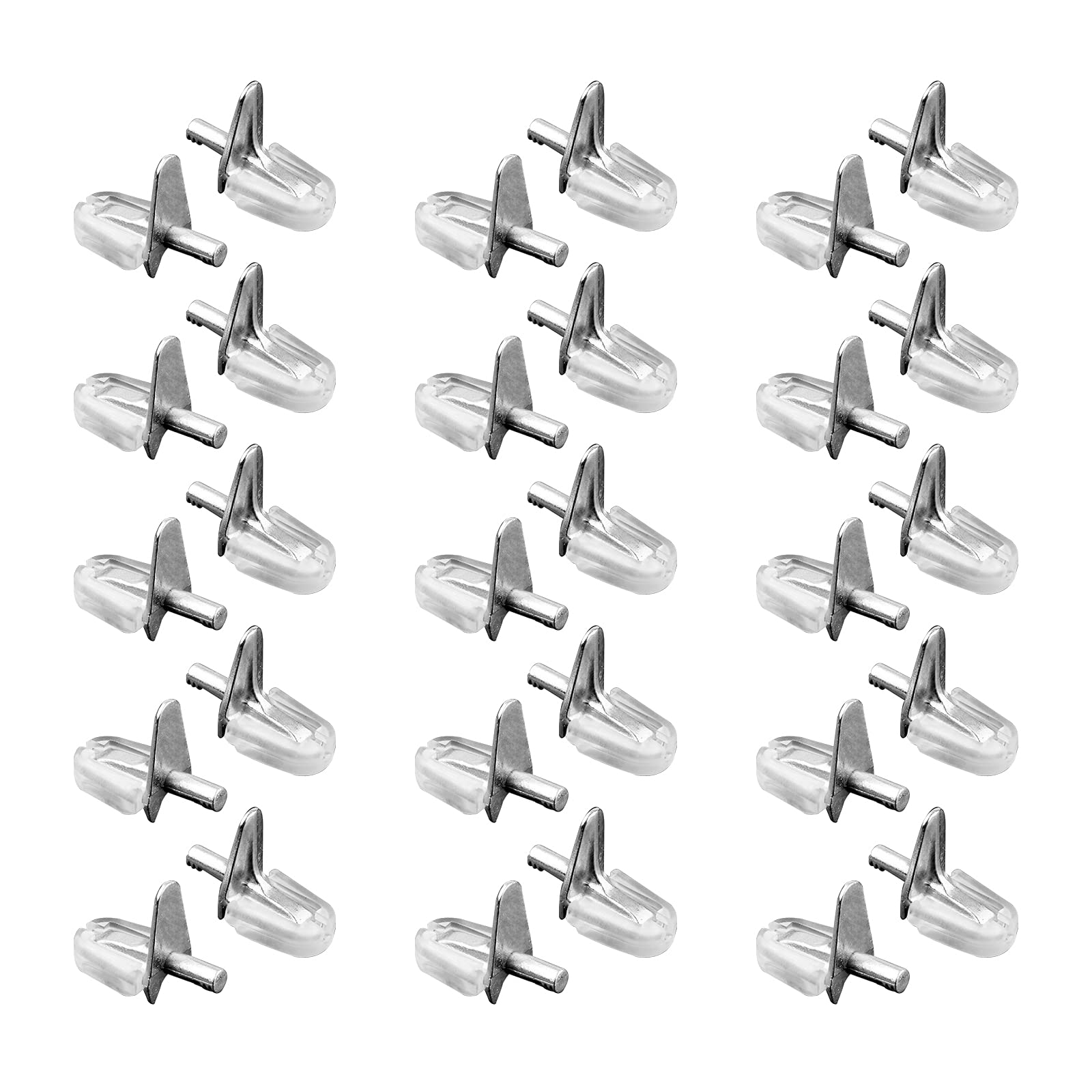 30 Pcs Shelf Supports Shelf Bracket Pegs Shelf Support Pins Studs forWardrobe Cabinet Cupboard Bookcase Showcase Kitchen Office