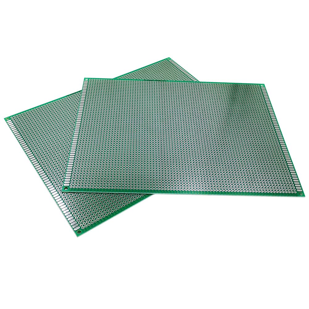 YUNGUI 15 X 20CM PCB Protoboard,2 Pieces DIY Prototype board Soldering and Electronic Printed Circuit Board