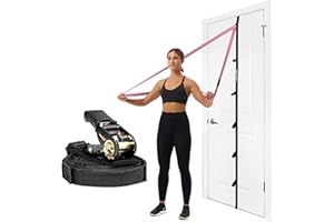 Arena Strength Door Anchor Strap for Resistance Bands, Multi Loop Door Anchor Fits Up to 9 ft Doors Heavy Duty Door Anchor fo