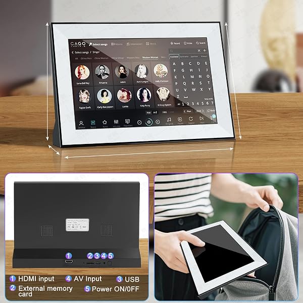 FANCYAUG SMALL SMART TV,PORTABLE TV WITH TOUCHSCREEN LCD MONITOR,BUILT IN APPS,SUPPORT SD,WIFI,BLUETOOTH,USB,HDMI INPUT,MINI TV DESIGN FOR HOME, KITCHEN, RV, AND TRAVEL USE