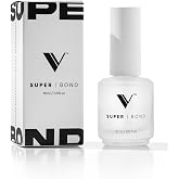 V Beauty Pure Super Bond Nail Primer for Nail Polish, Gel &amp; Acrylic, 15mL | Long-Lasting Nail Prep Bond Primer, Acid-Free, Low Odor, Versatile for All Nail Treatments, Suitable for Salons &amp; Home Use