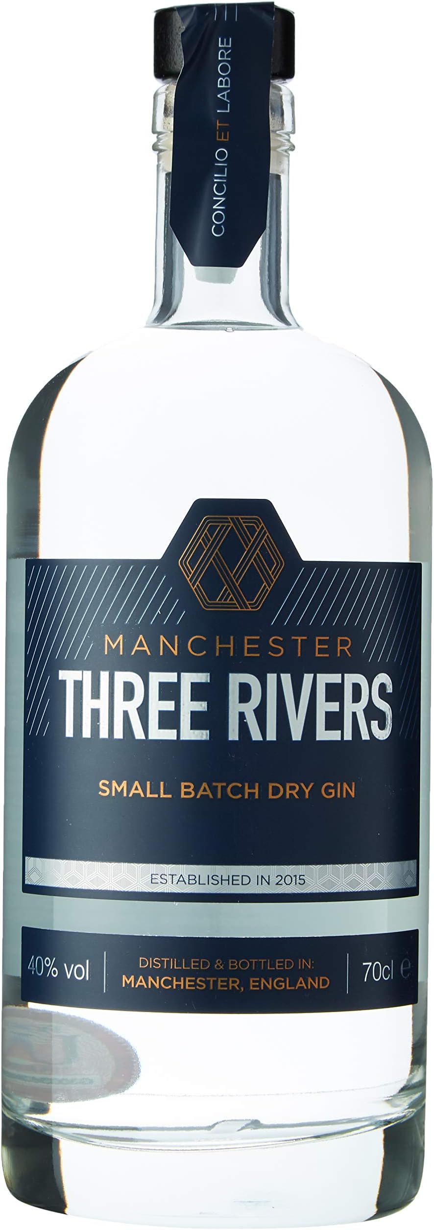 Manchester Three Rivers Small Batch Dry Gin, 70 cl