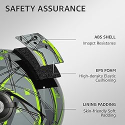 YEMA Convertible 3/4 Full Face Motorcycle Helmet