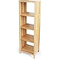 ToiletTree Products Bamboo Freestanding Organizing Shelf - Wooden Bathroom Shelf to Store Toiletries - Bamboo Shelf to Use in The Bathroom, Bedroom, and More - 5-Tier Shelf