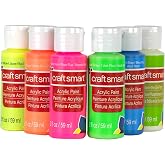 Neon Glow Acrylic Paint Value Set By Craft Smart, Set of 6, Acrylic Value Pack