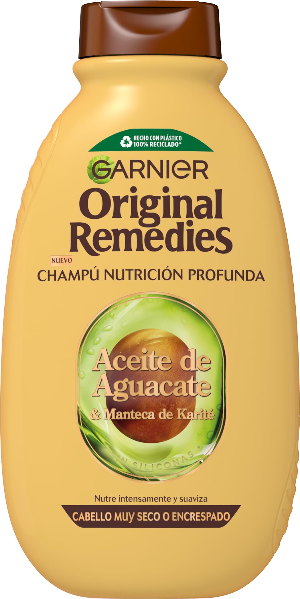 Garnier Original Remedies Shampoo with Avocado Oil and Shea Butter for Unruly and Frizzy Hair - 300ml (Package May Vary)