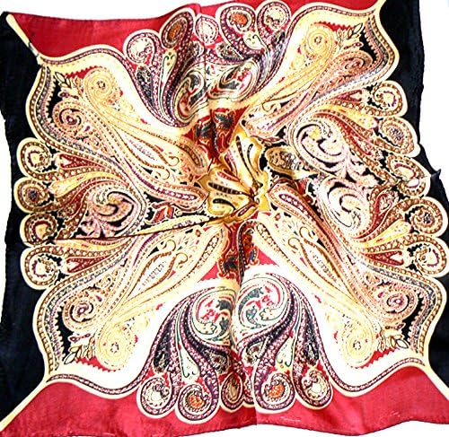 Gold 100% Charmeuse Silk Scarf Bandana Headband by Silksalon Large A936